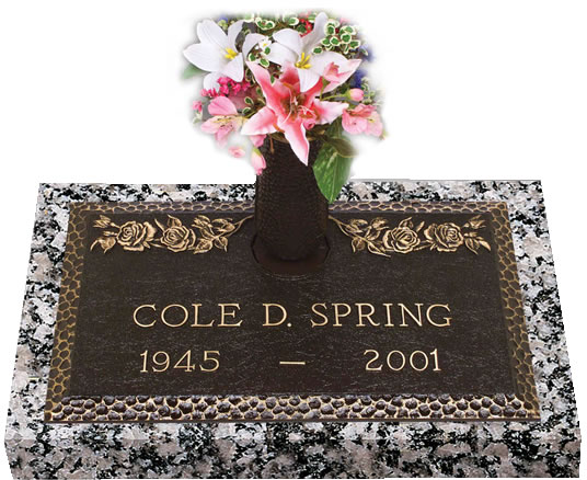 Bronze Headstones, Gravestones at Burleson Monuments, www.burlesonmonuments.com