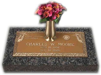 Bronze Headstones, Gravestones at Burleson Monuments, www.burlesonmonuments.com