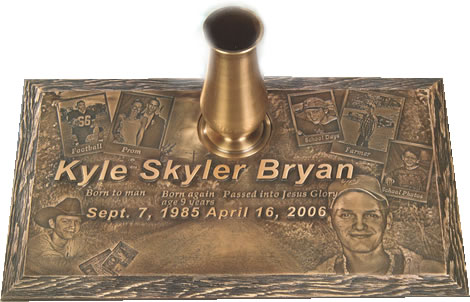 Bronze Headstones, Gravestones at Burleson Monuments, www.burlesonmonuments.com