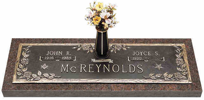 Headstone made for two, Companion Gracestone Marker, www.burlesonmonuments.com