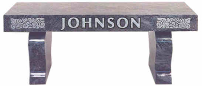 Cemetery Bench, Memorial Bench, www.burlesonmonuments.com