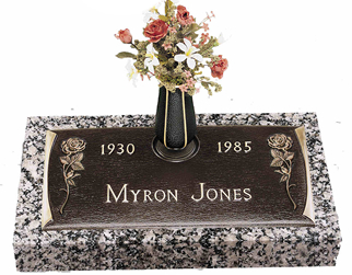 Bronze Headstone, Single Gravestone, www.burlesonmonuments.com