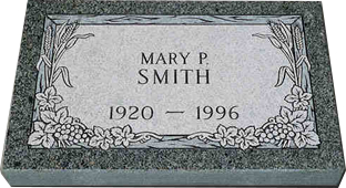 Cemetery Headstone, Gravestone Marker, www.burlesonmonuments.com