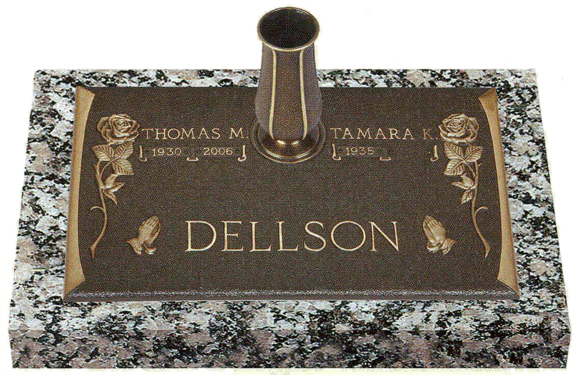 Burleson Monuments, Double Interment Grave Marker Designs, www.burlesonmonuments.com